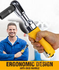 1/2-Inch Air Ratchet Wrench For Auto Maintenance And Repair, Pro Pneumatic Ratchet With 60 Ft-Lbs Torque displayed with ergonomic design