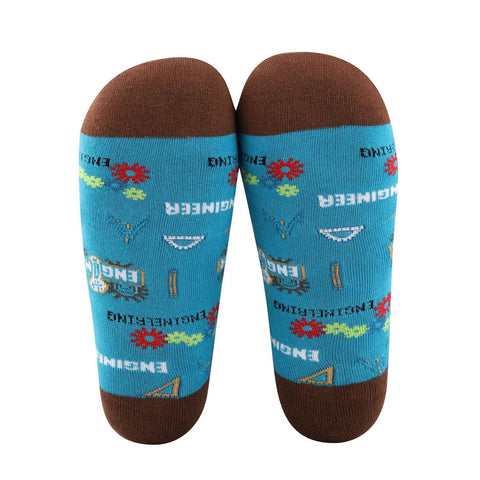 Two Pair Mechanical Engineer Socks For Men And Women Nerdy Fun Engineering Student Gift Comfortable Cotton Blend Socks