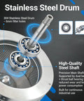 Industrial Centrifuge Dryer Machine For Solid Liquid Separation And Heavy-Duty Dehydration Featuring Built-Tough Stainless Drum and high-quality steel shaft.