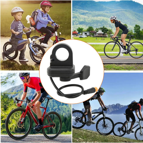 Right Hand Thumb Throttle For E Bike And E Scooter 3 Pin Replacement With Waterproof Connector Ergonomic Design Easy Install 22mm Handlebar Fit Direct Replacement Accelerator For Electric Bike And Scooter