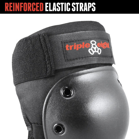 Knee Pads For Skaters And Snowboarders Kickin Comfort With Ventilated EVA Foam Impact Protection Durable Fabric Black