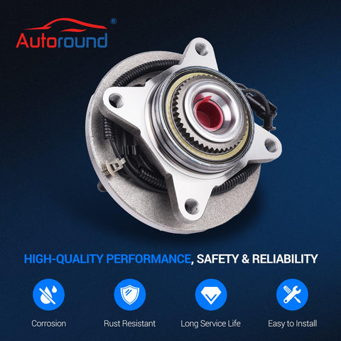 Front Wheel Bearing And Hub Assembly For Ford F150 4WD 2005 2008 And Heritage 2004 Lobo 2005 2008 Lincoln Mark LT 2006 2008 6 Lugs With ABS Premium OEM Quality Replacement Designed For Rugged F150 Performance And Easy Install Plug And Play Ready