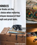 Trunks with Plain Black Leather Drawer Pulls from 5 Pack Top Grain Leather With Sealed Pores Handmade Child Safe Furniture Hardware.