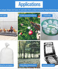 Top Tier 16 Gauge Galvanized Hog Rings And Half Inch C Ring Staples For Bag Sealing Fence Building Upholstery Work Dog Kennel Setup Drywall Hardware Solid Steel Tacks 18K Bundle applications in animal cages, crafts, crab traps, sealing packaging, wire mesh, and automotive seats.
