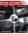 Universal Nylon Cable Tie Buckles 300 Pack Self Locking T Rivets Kit stored in car compartments