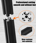 Four Piece 39.3 Inch 2020 Aluminum Extrusion With T Slot Rail European Standard Anodized Black for 3D printer use