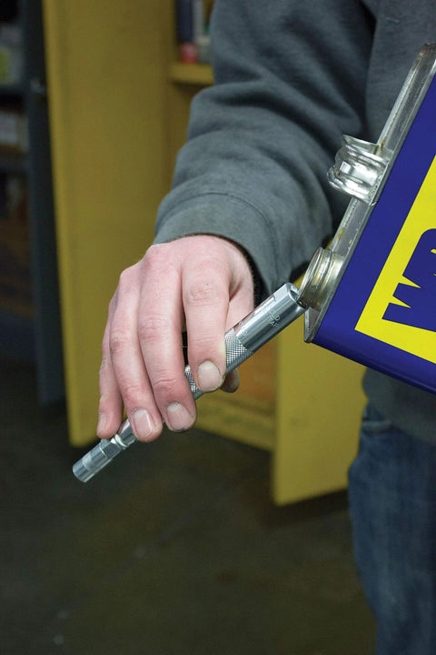 Grease Joint Rejuvenator Kit side view: handheld metal tool with knurled grip beside blue-yellow case