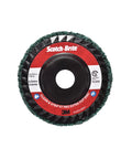 Scotch-Brite disc labeled Beefy XT Pro Extra Cut Disc For Heavy Duty Metal Stripping And Rust Removal, Aluminum Oxide, Type 27