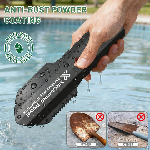 Ultralight Backpacking Trowel With Longer Handle Aluminum Camping Shovel For Hiking Outdoor Travel And Survival 1 Oz Poop Shovel