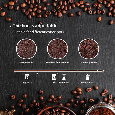 Grinding levels for Electric Coffee And Spice Grinder Handheld 150W Quick Grinding With Stainless Steel Blades For Coffee Beans