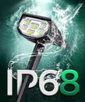 Ultra Dope Solar Outdoor Spotlight Set, 700 Lumen IP68 Waterproof Yard Lights highlighted with water splash effect
