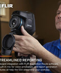 Person demonstrating Pro Grade Thermal Imaging Camera With 24 Degree Lens, 320 By 240 Infrared Resolution, Minus 20 To Plus 650 Celsius Range