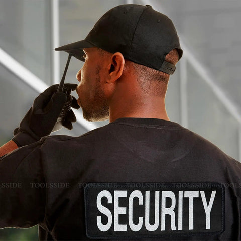 Two Pack Tactical Morale Patch Duo With Rugged Hook And Loop Back For Armed Officers Seeking Bold Double Sided Uniform Visibility That Looks Flat Out Crisp On Every Vest Setup Now, security uniform with patch.