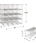 16 Cube Organizer Shelves With Interlocking System Dope Storage Solution Customizable Stackable Modular Cubby Storage