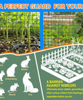 Badass 1/2 Inch Hardware Cloth And Chicken Wire Fencing shown protecting garden plants from animals.