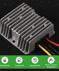 Beefy 30V To 60V Input 24V 20A Buck Converter Module 480W Waterproof Power Regulator With Fuse For Golf Carts