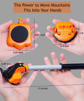 Heavy Duty Furniture Lifter And Appliance Roller Sliders Set With 660 Lbs Capacity, Adjustable Height Lever details in hands