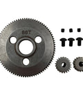 Beefed Up 48P 86T Spur Gear Set With 19T And 21T Pinions For 1/10 Slash 2WD Rustler 2WD Stampede 2WD Hardened Steel Construction