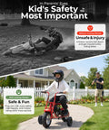 Child riding mini bike with 4PR Dirt Bike Training Wheels Kit With Adjustable Height For Mini Bikes And Dirt Bikes Kid Friendly