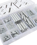 Super Sweet 200-Piece Spring Assortment Kit With Hooks Featuring Zinc Plated Extension And Compression Springs In 20 Killer Sizes Perfect For Houdini Level Home Repairs And DIY Projects That Need Heavy Duty Steel Power To Get The Job Done Fast Without, assorted springs in storage box