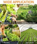 Image showing wide application of 35 Pieces 1/2 Inch Barbed Tee Fittings For Drip Irrigation Tubing in various garden settings.