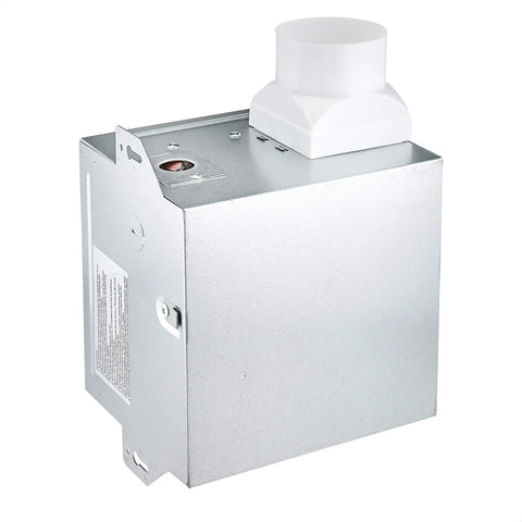 Bathroom Exhaust Fan 70 CFM Quiet 2.0 Sones, galvanized housing, white vent, ceiling mounted for moisture and odor control.