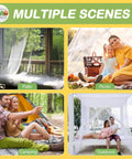 Four Corner Bed Mosquito Net For Canopies And Travel, Rectangular Mesh Netting With High Density Breathable Fabric used in various outdoor scenes like patio, picnic, camping, outdoors.
