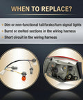 Tail Lamp Holder And Wiring Harness With Eight Halogen Bulbs For Hyundai Sonata 2011 2012 2013 2014 Replacement plug issues