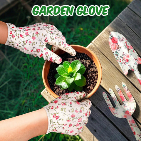 gardening gloves and apron All In One Garden Gift Set For Women