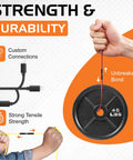 Half Inch Heat Shrink Tubing With Adhesive Dual Wall Marine Grade Waterproof Seal For Electrical Wiring Three To One Shrink Ratio Sixty Foot Roll No Fuss No Leaks Marine Electronics shown in tensile strength test