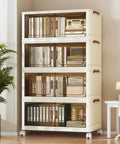 255 Quart Extra Large Lockable Stackable Storage Bins With Lids On Wheels, 4 Tier Collapsible Plastic Cabinet in room