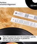 Turntable Cartridge Alignment Kit With Protractor Digital Scale Azimuth Ruler And VTF Gauge Block for precise alignment