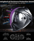 True Color Solar Powered Auto Darkening Welding Helmet with Large Viewing Window and Protection Features