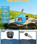 Kid Friendly Handheld Microscope With 4K Live View, 2.4 Inch IPS Screen, 1000x Magnification, Built In Camera, 12 Prepared Slides, STEM Educational Toy for Learning and Exploration, Perfect Gift for Ages 3 to 12. Blue handheld microscope on rock outdoors
