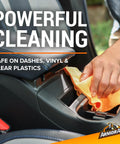 Get Your Ride Looking Sharp With This Multi Purpose Car Cleaner Spray In 16 Fl Oz Tossing New Car Scent Everywhere To Cut Through Dirt On Dashboards And Upholstery While Killing Stinks Dead, cleaning dashboard with cloth.