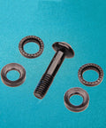 Trail Ready Mountain Bike Disc Brake Caliper Mount Bolt Kit M6x24mm with Washers and Lock Washer, Black