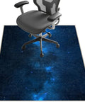 Chair Mat for Hardwood Floors 48x36 Inches Under Desk Protector for Rolling Office Chair on Low-Pile Carpet Anti-Slip Floor Shield in Blue Starry Sky Pattern