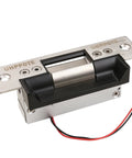Heavy Duty Electric Strike Lock For Door Access Control Systems, Fail-Secure If Power Drops, ANSI Standard, 4-27/32 Inch Faceplate