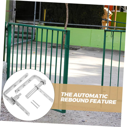 Hidden Door Hinges With Automatic Rebound For Concealed Bookcase Doors Stainless Steel Heavy Duty Pivot Hinges, gate shown