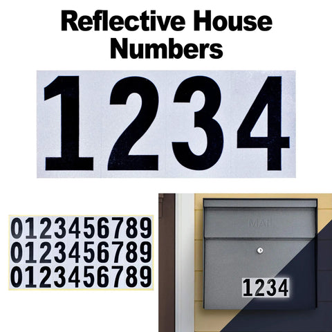 Reflective house numbers on locking wall mount mailbox with large capacity heavy duty electrogalvanized steel granite finish anti pry latch 12 wafer disc lock quick install mounting bracket for easy setup weather resistant and secure mail delivery.