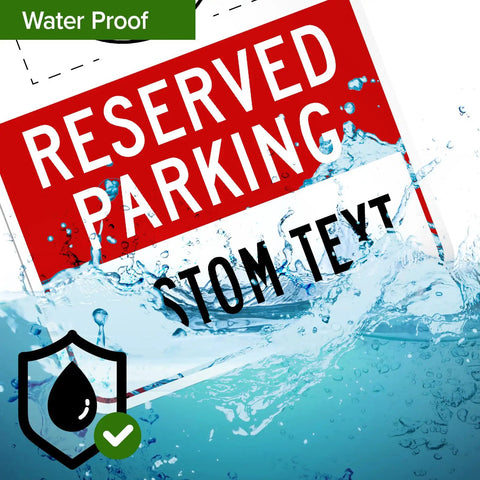 No Parking Sign For Business, Custom Reserved Parking Sign 10 By 14 Inches, Rust Free Aluminum, Fade Resistant