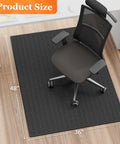 Heavy Duty Office Chair Mat For Hardwood And Tile Floors, Non Slip Rolling Chair Floor Protector, 36 By 48 Inch Computer Desk Mat
