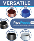 Intelligent Heat Tape For Water Pipes Freeze Protection With GlowCap Built In Thermostat for copper, PEX, galvanized, ABS, PVC.
