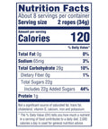 Nutritional label for Watermelon Berry Collision Ropes Candy Soft And Chewy 9 Oz Bag With Tart Filling.