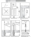 Installation instructions for Super UT Newel Post Fastener Bulk Pack For Wrench-Free Staircase Install with diagrams and tools.