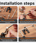 Four Piece Helping Hands Soldering Tool Set With Flexible Arms And Alligator Clips installation steps guide