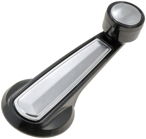 Window Crank Handle Replacement For Chevrolet And GMC Vehicles, Black And Chrome Finish