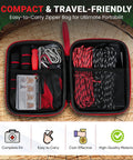 Compact carry case with 55 Inch High Limb Rope Saw With 360 Rope Chain For Manual Tree Limb Cutting Dual Sided Blades