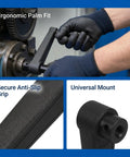 Vicasky 2pcs Nylon Crank Handle For Lathe Machine Tool Ergonomic Folding rotary handwheel grip with anti-slip textured surface.
