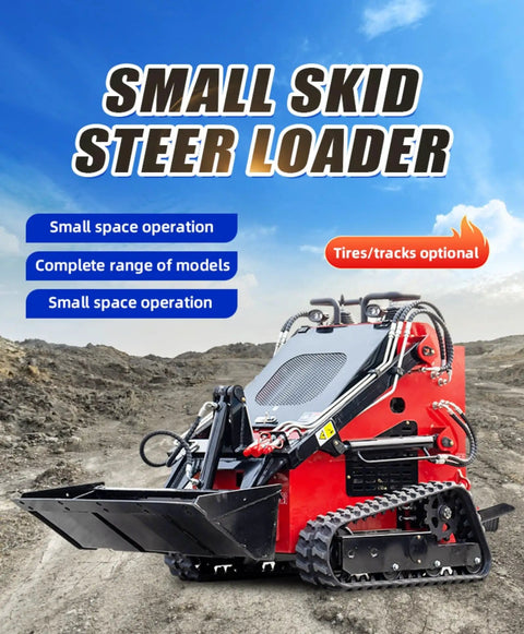 Beast Mode Skid Steer Loader With Reinforced Frame Built For Mining, Quarry Ops And Big Construction Jobs on rocky terrain